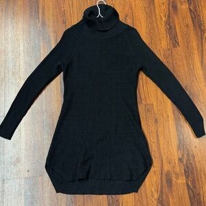 Seven Sisters Black Turtleneck Sweater Small